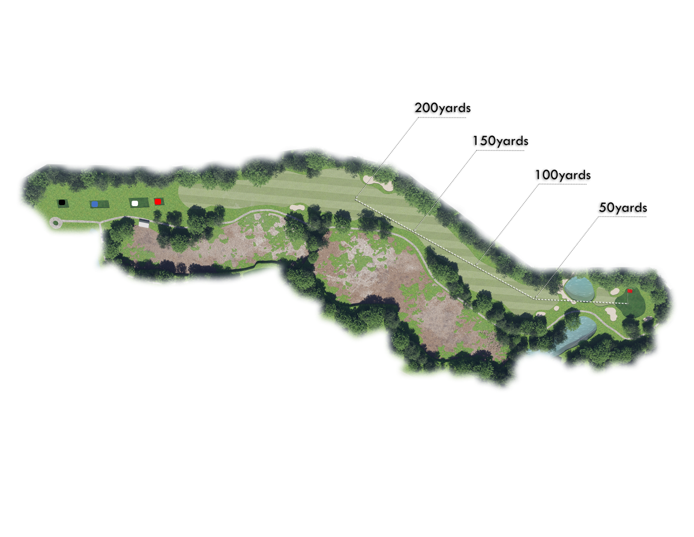 ROYAL 8홀 코스 레이아웃